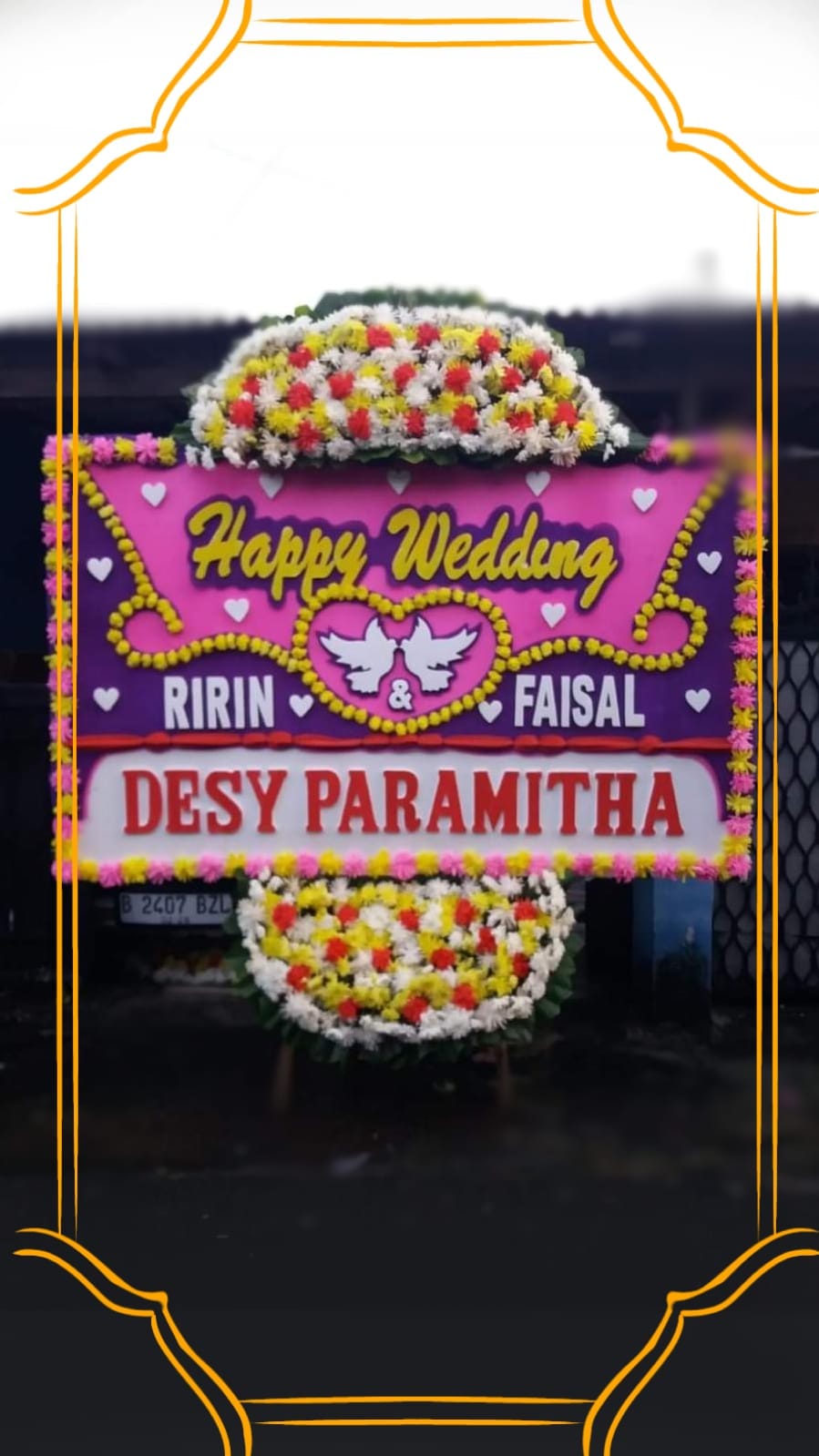 Bunga Papan Wedding